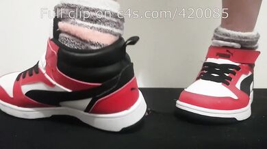 LittleShoes - Preview Cock Crush Puma Hi-Tops | Size 34