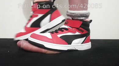 LittleShoes - Preview Cock Crush Puma Hi-Tops | Size 34