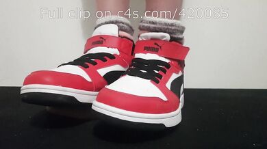 LittleShoes - Preview Cock Crush Puma Hi-Tops | Size 34