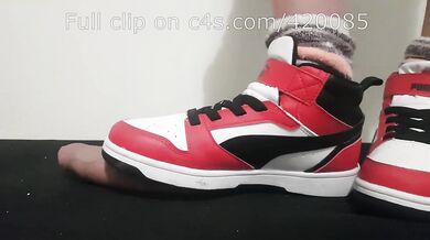 LittleShoes - Preview Cock Crush Puma Hi-Tops | Size 34