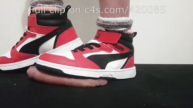 LittleShoes - Preview Cock Crush Puma Hi-Tops | Size 34