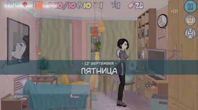 A lustful student girl takes the path of debauchery. Hentai Game. part 2