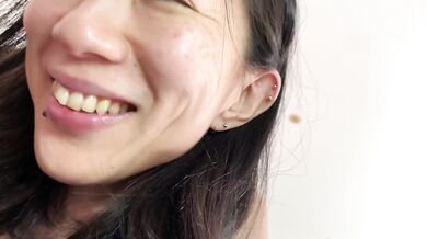 フェラ好き彼女とお泊まりの朝はフェラでスタート 日本人 素人 カップル ハメ撮り 騎乗位 主観