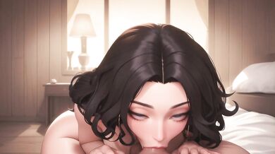 AI Generated Sexy Black-Haired Girl Fucked Hard on