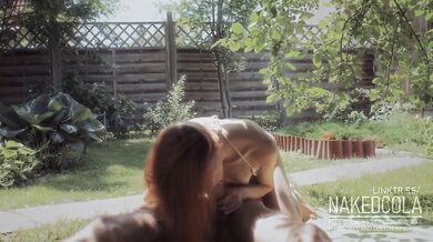 Caught us playing on the Summer Garden Lawn - 69, Deepthroat & Doggy Cumshot