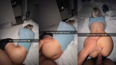 Sharing Bed With Stepsis Gone Wrong – Stepbro Accidentally Creampies Tight Pussy While Parents Next Door