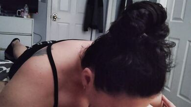 My Queen giving me amazing head until I cum down her throat.