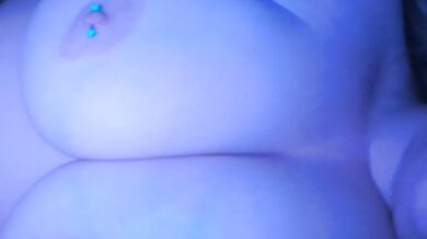 Teasing my huge tits