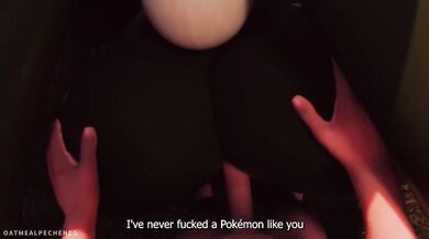 Pokemon ran into a powerful shop and became his personal slut Meowscarada wants her master's sperm[eng sub reaction