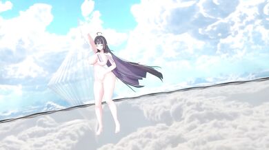 Elf VTuber Outfit Change Until Nude | Like A Cat Hentai MMD