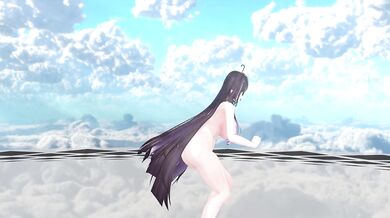 Elf VTuber Outfit Change Until Nude | Like A Cat Hentai MMD