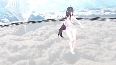 Elf VTuber Outfit Change Until Nude | Like A Cat Hentai MMD