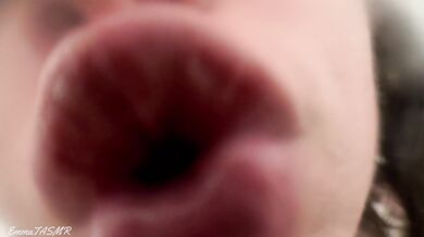 ASMR - Actual Lens Licking, Kisses, Tongue Sounds, Mouth Sounds EmmaTASMR