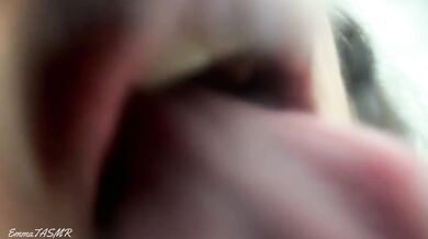 ASMR - Actual Lens Licking, Kisses, Tongue Sounds, Mouth Sounds EmmaTASMR