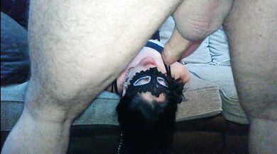 Hard deepthroat with throatpie
