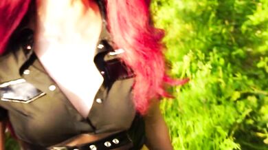 I got arrested for masturbating in public and had to fuck a policewoman's ass.