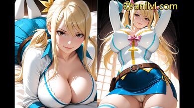 Lucy Heartfilia in Hot Seduction on the Couch