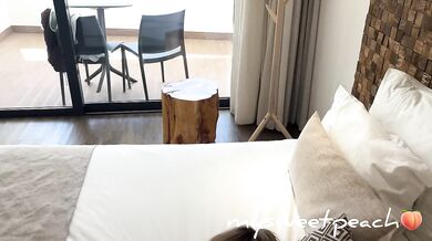 Sharing a Hotel Room with My Stepsister After a Day at the Beach PAWG Blonde