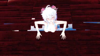 Ganyu - Stuck in wall