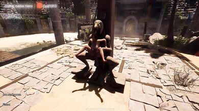 1,000 viewers watch as Lara is turned into a lustful slut. 3D Hentai Game. part 2