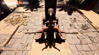1,000 viewers watch as Lara is turned into a lustful slut. 3D Hentai Game. part 2