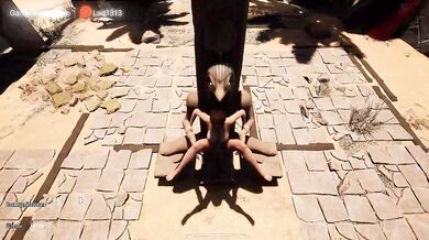 1,000 viewers watch as Lara is turned into a lustful slut. 3D Hentai Game. part 2
