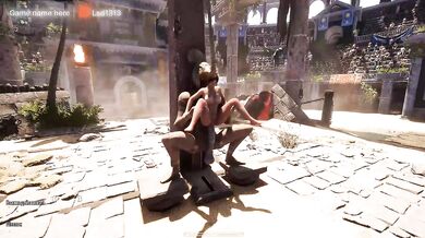 1,000 viewers watch as Lara is turned into a lustful slut. 3D Hentai Game. part 2