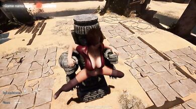 Lara Croft couldn't resist and gave herself to the awakened statue in front of 1,000 spectators in the arena.