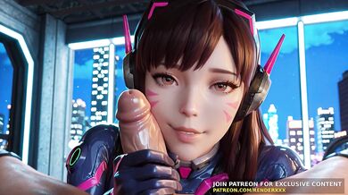 3D Animation : Overwatch - Dva Needs Your Cock