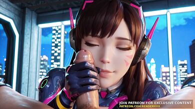 3D Animation : Overwatch - Dva Needs Your Cock