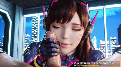 3D Animation : Overwatch - Dva Needs Your Cock