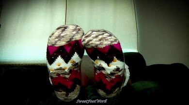 Sock Lovers Delight 3 - My Thickest Double Layer Socks Would Give You the Perfect Footjob