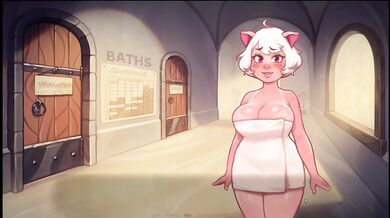 My Pig Princess 0.8 [ SEX POSITIVE Hentai Game ] Ep.41 PUBLIC bath ORGY !