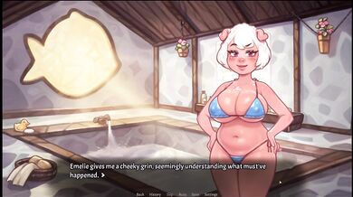 My Pig Princess 0.8 [ SEX POSITIVE Hentai Game ] Ep.41 PUBLIC bath ORGY !
