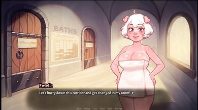 My Pig Princess 0.8 [ SEX POSITIVE Hentai Game ] Ep.41 PUBLIC bath ORGY !