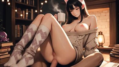 Hentai 3D Hot brunette anime girls with slim bodies, 18+ years old, want to fuck and cover their bodies in cum