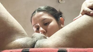 Mature, submissive, obedient wife sucks only the head in search of the sacred fluid