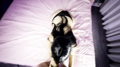 Masked goth girl is the blowjob master