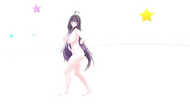 Thicc Elf VTuber dances to【花月成双】 | Hentai MMD