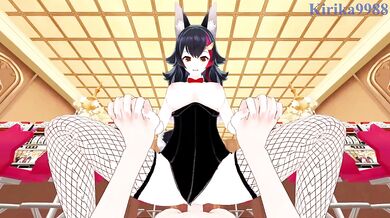 Ookami Mio (Bunny Girl) and I have intense sex in the casino. - Hololive VTuber POV Hentai