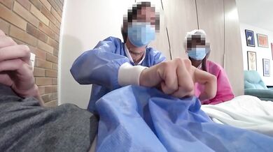 2 DAY: TWO ASIAN NURSES examined my dick in hospital.