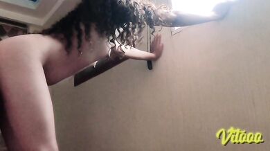 Latina with a big ass ends up fucking doggy style until she makes her boyfriend cum
