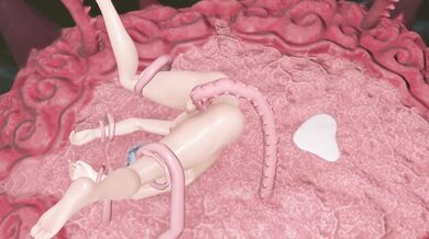 Futa Farrah fucked by tentacle monster at the Beach Costa Del Sol