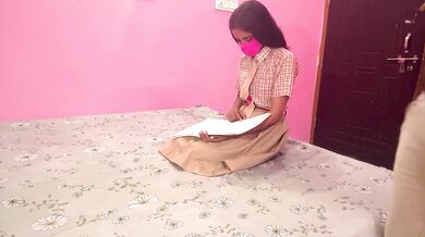 A Student Studying in Her Room Sucked My Cock and Got Fucked in Hardcore Doggy Style