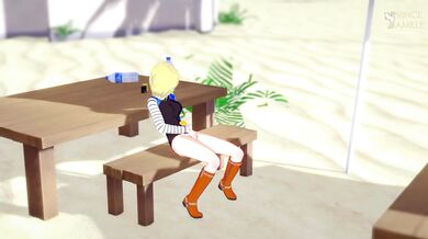 Android 18 is a hot little slut - compilation