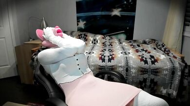 Pink Foxie Pt1! Waking up in trapped in a cursed naughty pink fox mask!