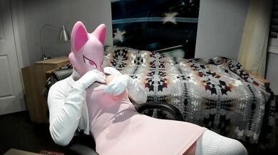 Pink Foxie Pt1! Waking up in trapped in a cursed naughty pink fox mask!