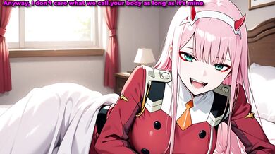 Zero two plays with you~ pt3 (Stap on)