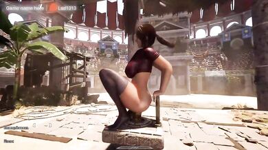 Slut Croft loves it when a two-meter dick penetrates her anus. part 2