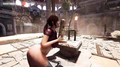 Slut Croft loves it when a two-meter dick penetrates her anus